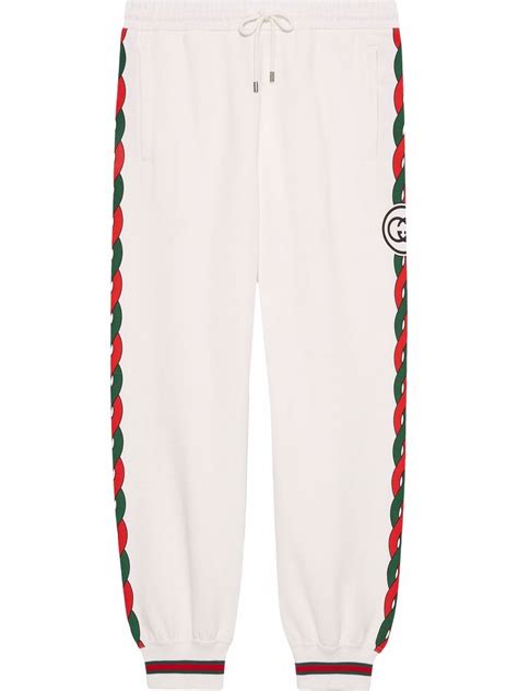 gucci pattas|Gucci knitted track pants.